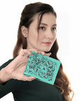 American Darling Wallet Hand Tooled Genuine Leather Women Bag Western Handbag Purse