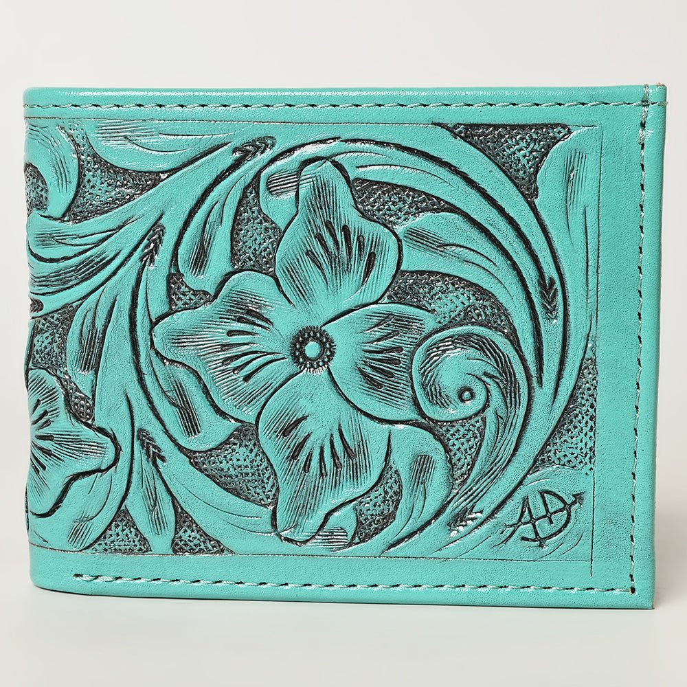 American Darling Wallet Hand Tooled Genuine Leather Women Bag Western Handbag Purse
