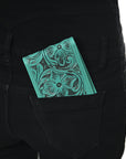 American Darling Wallet Hand Tooled Genuine Leather Women Bag Western Handbag Purse