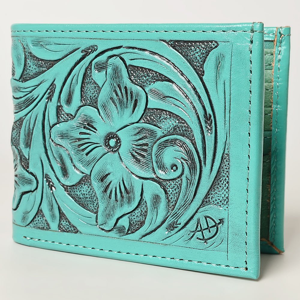 American Darling Wallet Hand Tooled Genuine Leather Women Bag Western Handbag Purse