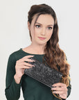 American Darling Wallet Hand Tooled Genuine Leather Women Bag Western Handbag Purse