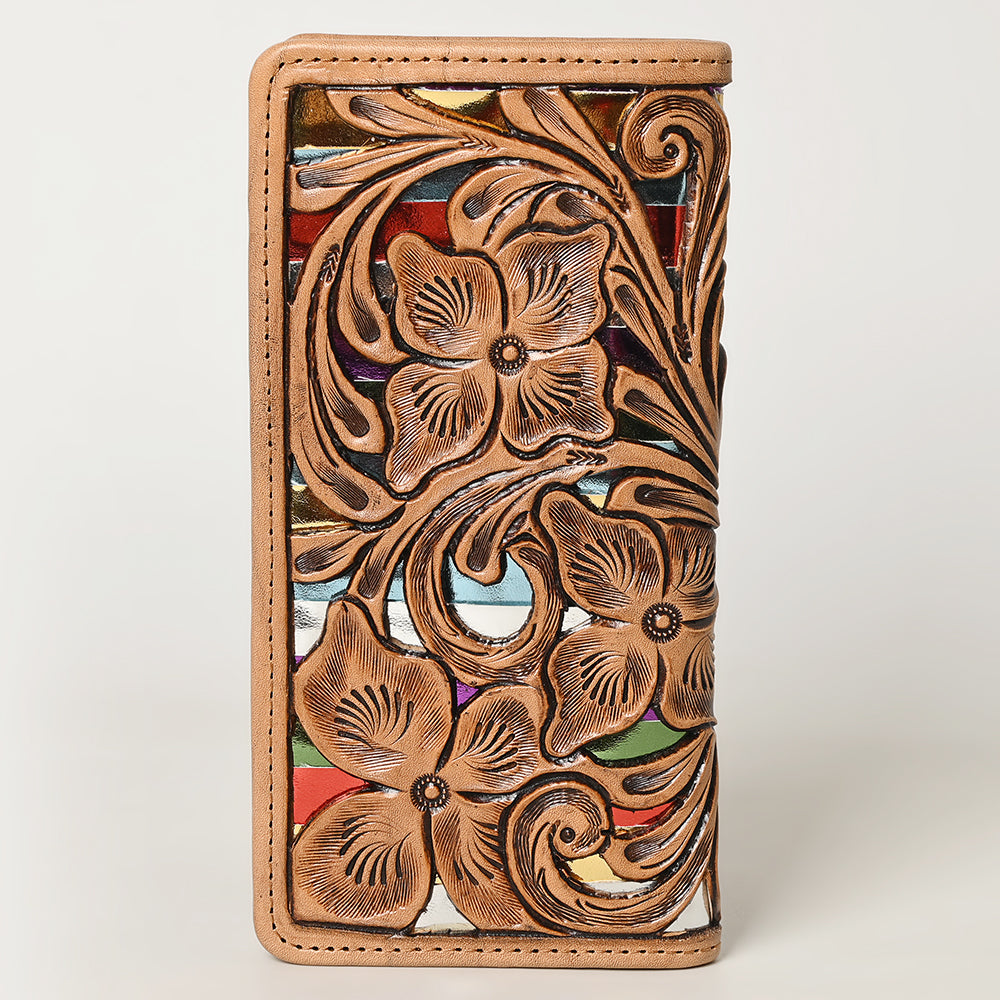 American Darling Wallet Hand Tooled Genuine Leather Women Bag Western Handbag Purse
