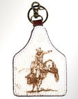 American Darling ADKRM117 Hair-On Genuine Leather Keyring
