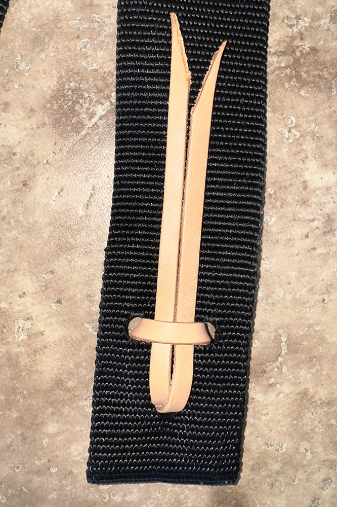 2 In X 6 Ft Hilason Western Horse Premium Single Nylon Leather Cinch Strap