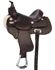 HILASON Western Child Horse Trail Show Saddle Synthetic Pleasure Riding Brown