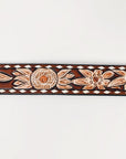 American Darling  Beautifully Hand Tooled Genuine American Leather Belt Men and  Women