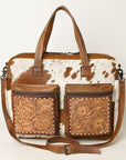 Hair On Leather Western Style Women's Briefcase