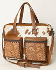 Hair On Leather Western Style Women's Briefcase