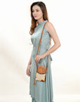 American Darling Cell Phone Holder Hair On Genuine Leather women bag western handbag purse