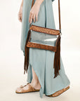 American Darling Clear Bag Hand Tooled Genuine Leather Women Bag Western Handbag Purse
