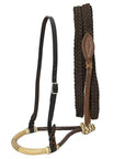 Hilason Western Horse Beautiful Noseband  Tack American Leather Rein with Bosal Set