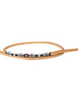 5 Ft Hilason Western Horse Beautiful Beaded Overlay American Leather Whip Tan
