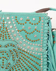 American Darling ADBG1322B Hand Tooled Genuine Leather Women Bag Western Handbag Purse