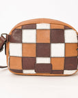 American Darling ADBG1323 Hand Tooled Hair-On Genuine Leather Women Bag Western Handbag Purse