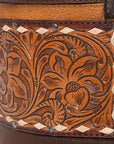 American Darling Bucket Hand Tooled Hair On Genuine Leather Women Bag Western Handbag Purse