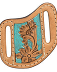 Hilason Leather Angled Knife Scabbard Sheath Cover Floral Tooled