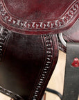 Hilason Western Horse Kids Youth Children Trail Genuine Leather Saddle Dark Brown