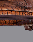 American Darling Western Crocodile Embossed Women Genuine Leather Handbag Purse Bag
