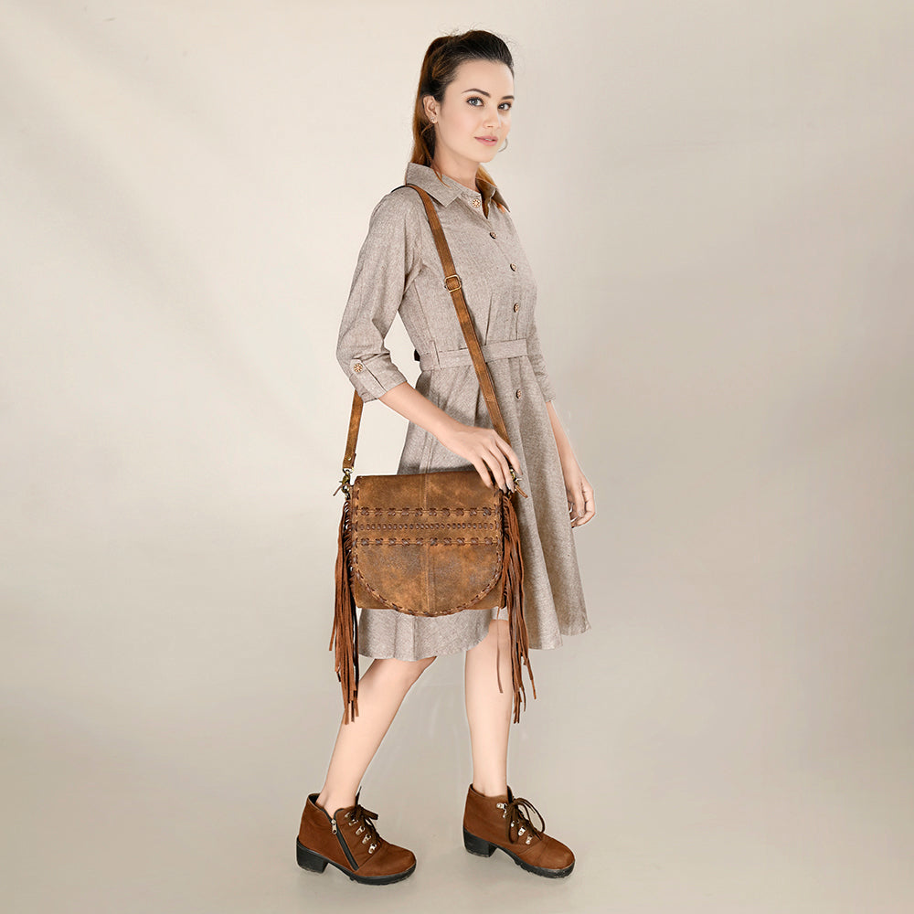 American Darling ADBGA498 Genuine Leather Women Bag Western Handbag Purse