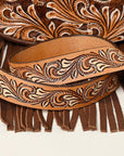 American Darling ADBGA486 Hand Tooled Saddle Blanket Genuine Leather Women Bag Western Handbag Purse
