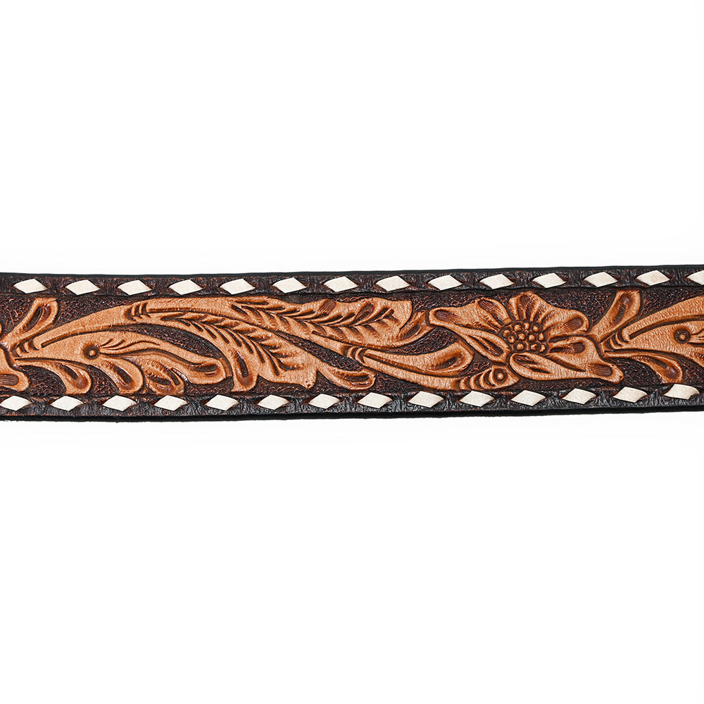 American Darling  Beautifully Hand Tooled Genuine American Leather Belt Men and  Women