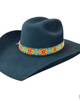 HILASON Beaded  American Style Western Cowgirl Handmade Hatband Tan