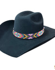 HILASON Beaded  American Style Western Cowgirl Handmade Hatband Tan