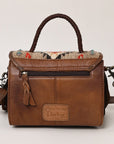 American Darling Briefcase Saddle Blanket Hair On Genuine Leather women bag western handbag purse