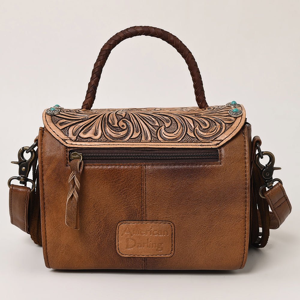 American Darling Briefcase Saddle Blanket Hair On Genuine Leather women bag western handbag purse
