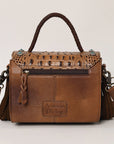 American Darling Briefcase Saddle Blanket Hair On Genuine Leather women bag western handbag purse