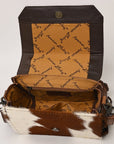 American Darling Briefcase Saddle Blanket Hair On Genuine Leather women bag western handbag purse