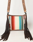 American Darling Messenger Hand Tooled Genuine Leather Women Bag Western Handbag Purse