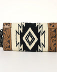 American Darling Hand Tooled Saddle Blanket Genuine Leather Women Bag Western Handbag Purse