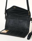 American Darling Hand Tooled Saddle Blanket Genuine Leather Women Bag Western Handbag Purse