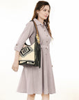 ADBG1390A American Darling Hand Tooled Saddle Blanket Genuine Leather Women Bag Western Handbag Purse