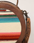 American Darling Saddle Blanket Genuine Leather Women Bag Western Handbag Purse