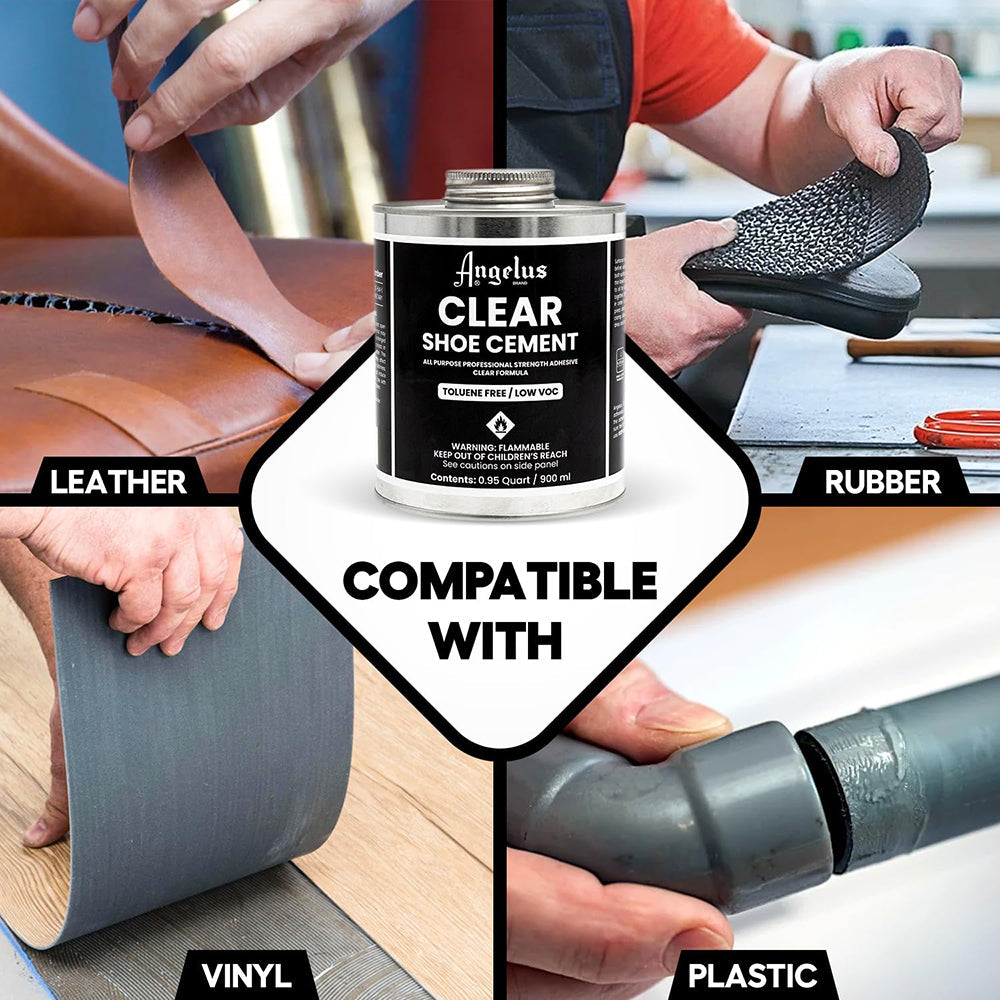 ANGELUS Clear Shoe Cement 1 Quartz For Strong &amp; Durable Bond