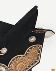 Hilason Flex Tree Western Horse Floral Trail Barrel American Leather Saddle Black
