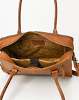 American Darling ADBG1393 Cross Body Hand Tooled Hair On Genuine Leather women bag western handbag purse