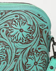 ADBGZ786B American Darling SMALL CROSSBODY Hand Tooled Genuine Leather women bag western handbag purse