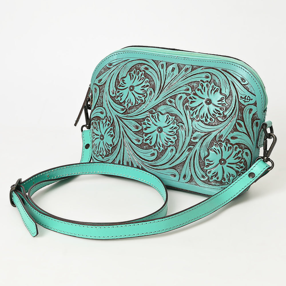 ADBGZ786B American Darling SMALL CROSSBODY Hand Tooled Genuine Leather women bag western handbag purse