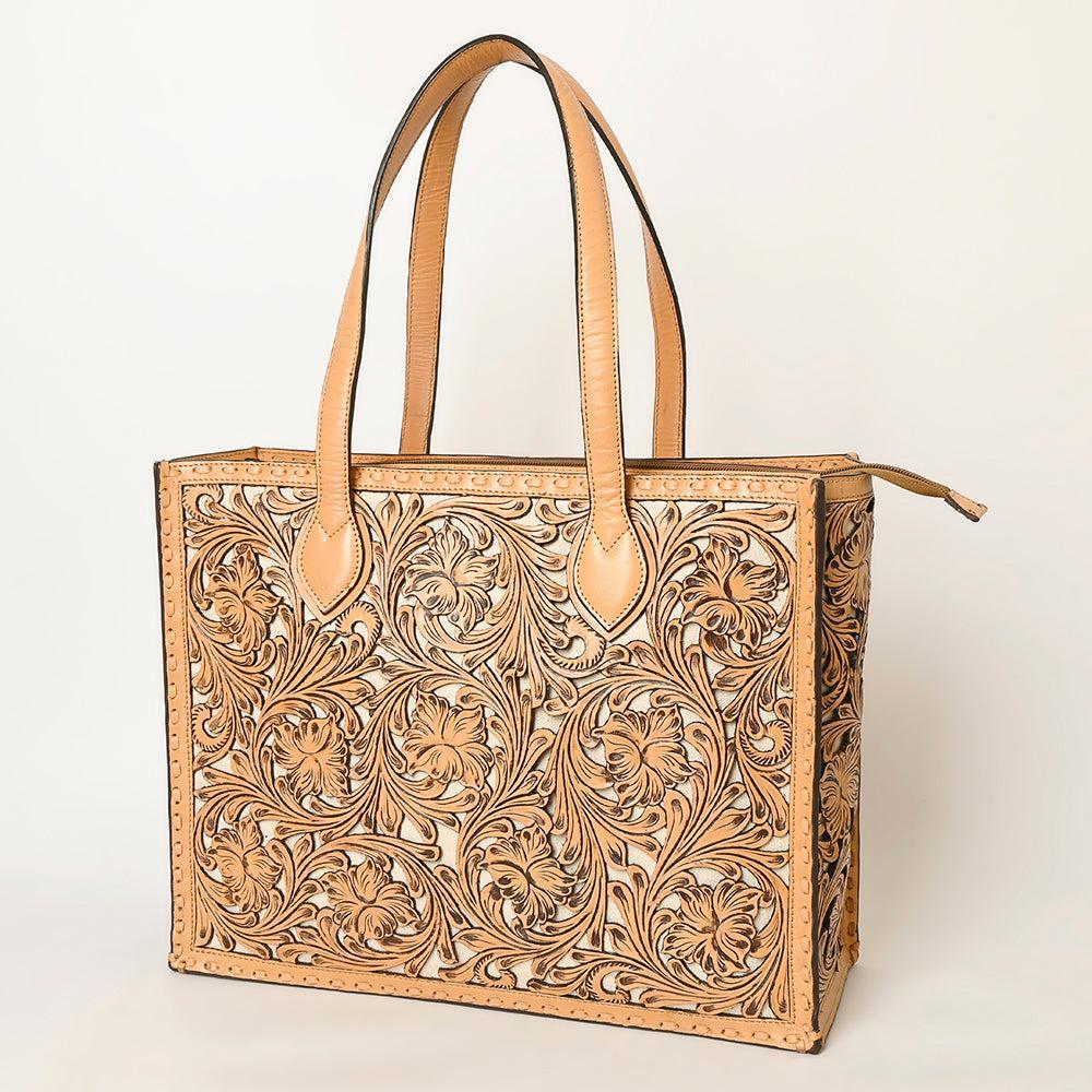 American Darling ADBGZ787A Hand Tooled Genuine Leather Women Bag Western Handbag Purse