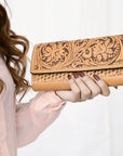 American Darling ADBGZ790A Hand Tooled Genuine Leather Women Bag Western Handbag Purse