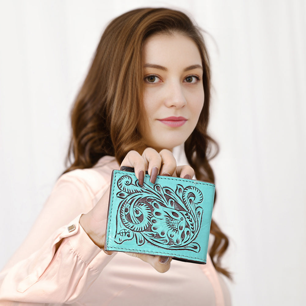 ADBGZ791B American Darling WALLET Hand Tooled Genuine Leather women bag western handbag purse