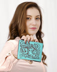ADBGZ791B American Darling WALLET Hand Tooled Genuine Leather women bag western handbag purse