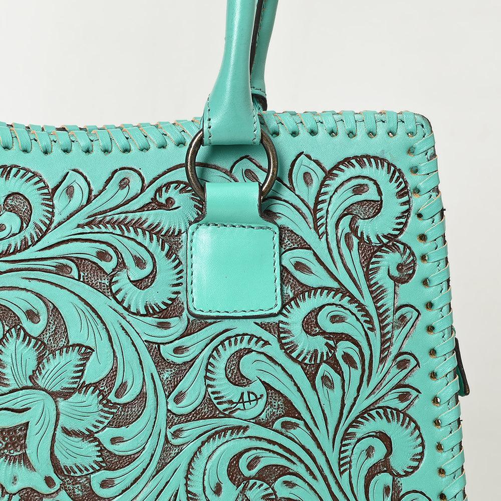 American Darling Adbgz793B Tote Hand Tooled Genuine Leather Women Bag Western Handbag Purse