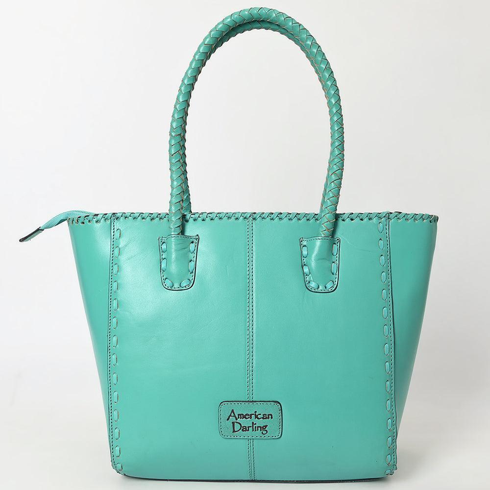 Tote Hand Tooled Genuine Leather women bag western handbag purse
