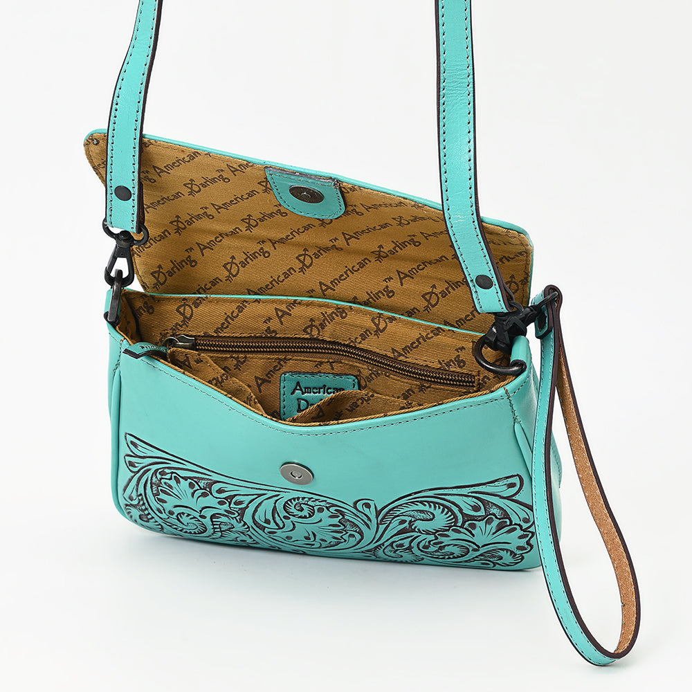 ADBGZ796B American Darling CROSS BODY I Hand Tooled Genuine Leather women bag western handbag purse