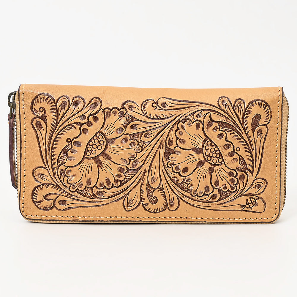 American Darling ADBGZ798A Clutch Hand Tooled Genuine Leather Women Bag Western Handbag Purse