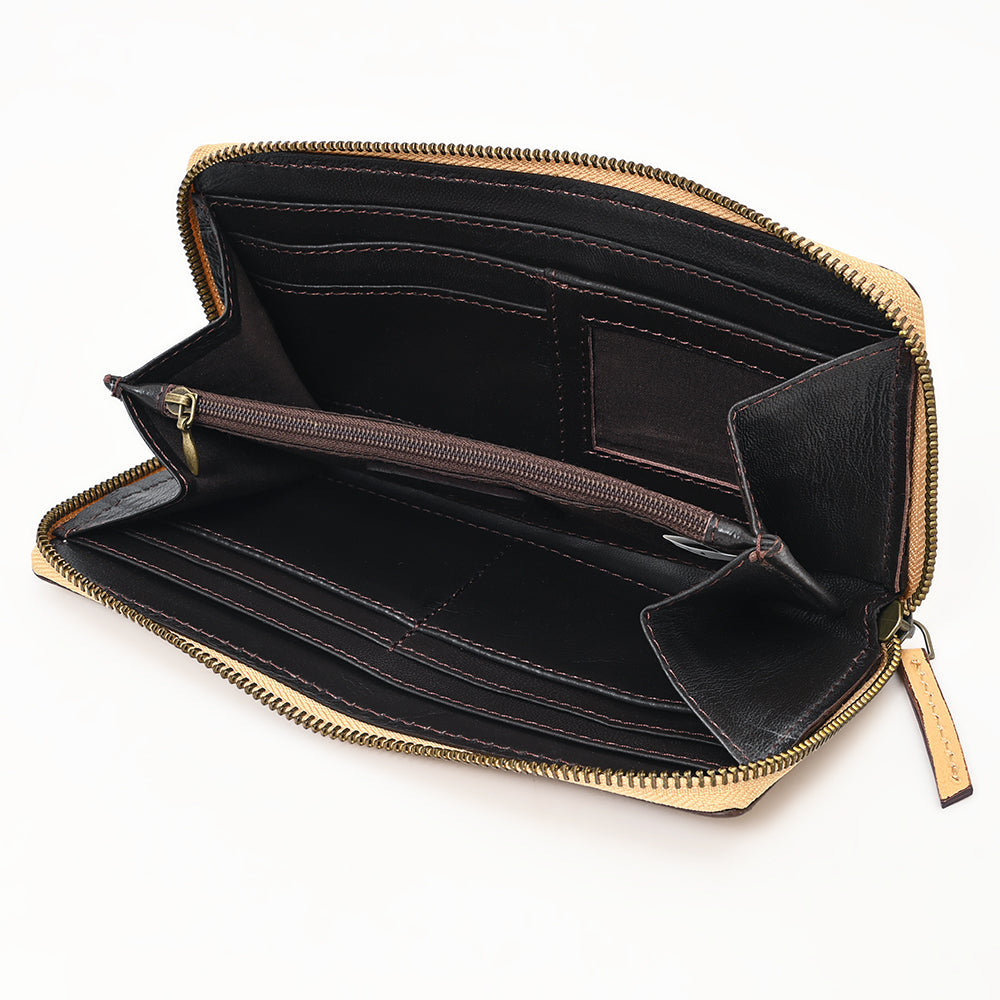 American Darling ADBGZ798A Clutch Hand Tooled Genuine Leather Women Bag Western Handbag Purse